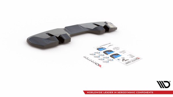 Maxton Central Rear Splitter Ford Mustang Gt Mk6 Facelift - Gloss Black