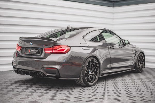 Maxton Side Skirts Diffusers BMW M4 F82 - Gloss Black