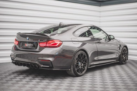 Maxton Side Skirts Diffusers BMW M4 F82 - Gloss Black