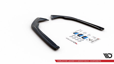 Maxton Rear Side Splitters Volkswagen Arteon R-Line Facelift - Gloss Black
