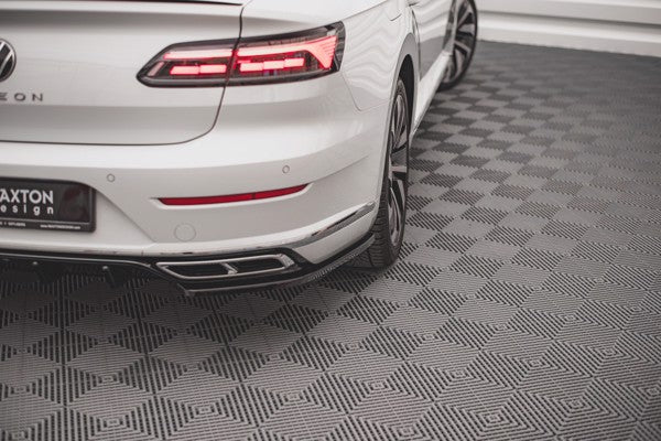 Maxton Rear Side Splitters Volkswagen Arteon R-Line Facelift - Gloss Black