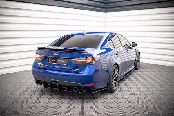 Maxton Street Pro Rear Side Splitters Lexus Gs F Mk4 Facelift - Black