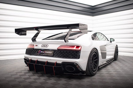 Maxton Rear Side Splitters Audi R8 Mk2 Facelift - Gloss Black