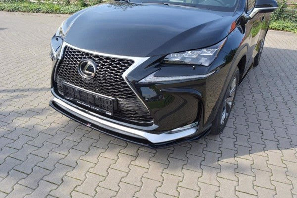 Maxton Front Splitter V.1 Lexus Nx Mk1 F-Sport - Gloss Black