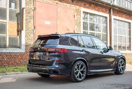 Maxton Spoiler Extension For BMW X5 G05 M-Pack - Gloss Black