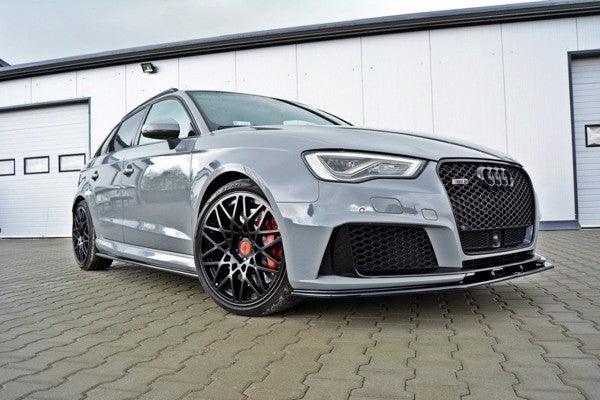 Maxton Front Splitter V.2 Audi RS3 8V Sportback - Gloss Black