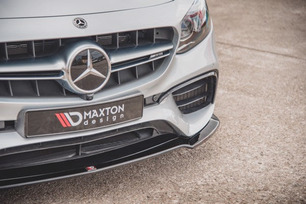 Maxton Front Splitter V.1 Mercedes-Benz E63 Amg Estate/Sedan S213/W213 - Gloss Black