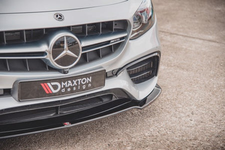 Maxton Front Splitter V.1 Mercedes-Benz E63 Amg Estate/Sedan S213/W213 - Gloss Black