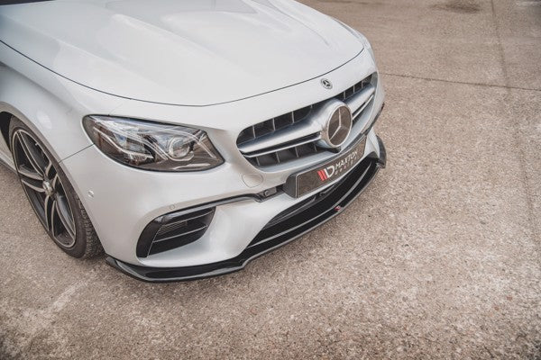 Maxton Front Splitter V.1 Mercedes-Benz E63 Amg Estate/Sedan S213/W213 - Gloss Black