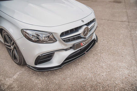 Maxton Front Splitter V.1 Mercedes-Benz E63 Amg Estate/Sedan S213/W213 - Gloss Black
