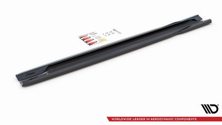 Maxton Side Skirts Diffusers Volvo S60 R-Design Mk2 - Gloss Black