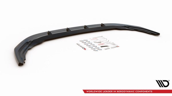 Maxton Front Splitter V.1 Volkswagen Golf R Mk8 - Gloss Black