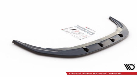 Maxton Front Splitter V.1 Volkswagen Golf R Mk8 - Gloss Black