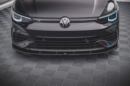 Maxton Front Splitter V.1 Volkswagen Golf R Mk8 - Gloss Black