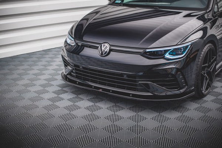 Maxton Front Splitter V.1 Volkswagen Golf R Mk8 - Gloss Black
