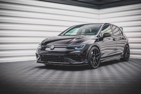 Maxton Front Splitter V.1 Volkswagen Golf R Mk8 - Gloss Black