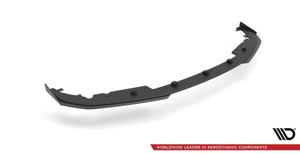 Maxton Street Pro Front Splitter + Flaps BMW 4 M-Pack G22 - Black + Gloss Flaps    