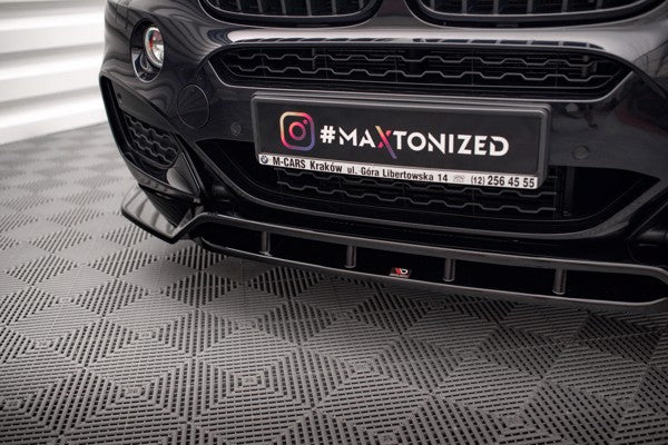 Maxton Front Splitter V.2 BMW X6 M-Pack F16 - Gloss Black