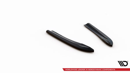 Maxton Rear Side Splitters Mercedes-Benz C Coupe  Amg-Line C204 - Gloss Black