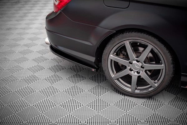 Maxton Rear Side Splitters Mercedes-Benz C Coupe  Amg-Line C204 - Gloss Black
