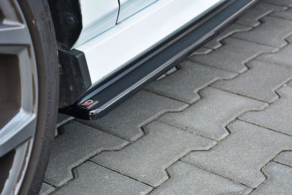 Maxton Side Skirts Diffusers V.1 Ford Fiesta Mk8 St / St-Line - Gloss Black