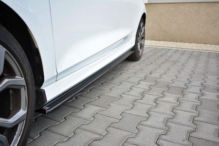Maxton Side Skirts Diffusers V.1 Ford Fiesta Mk8 St / St-Line - Gloss Black