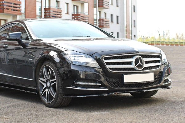 Maxton Front Splitter V.1 Mercedes Cls C218 - Gloss Black