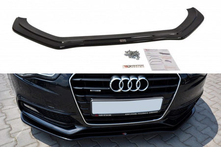 Maxton Front Splitter V.2 Audi S5 / A5 S-Line 8T Fl - Gloss Black