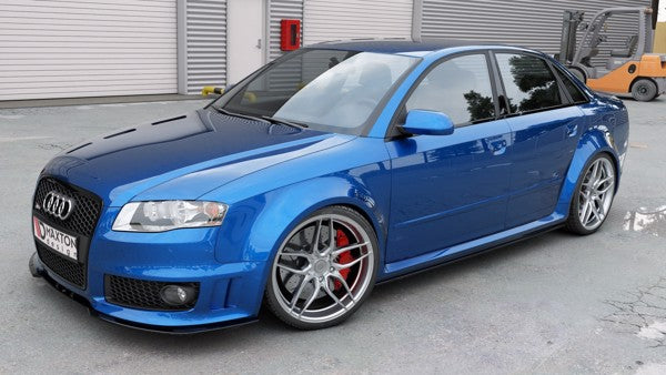 Maxton Front Splitter V.2 Audi RS4 B7 - Gloss Black