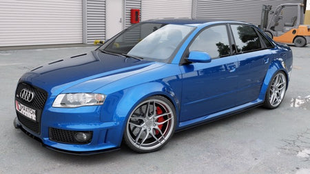 Maxton Front Splitter V.2 Audi RS4 B7 - Gloss Black