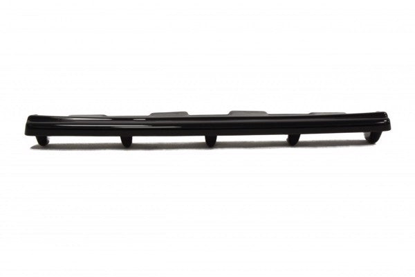 Maxton Central Rear Splitter Mitsubishi Lancer Evo X (With Vertical Bars) - Gloss Black