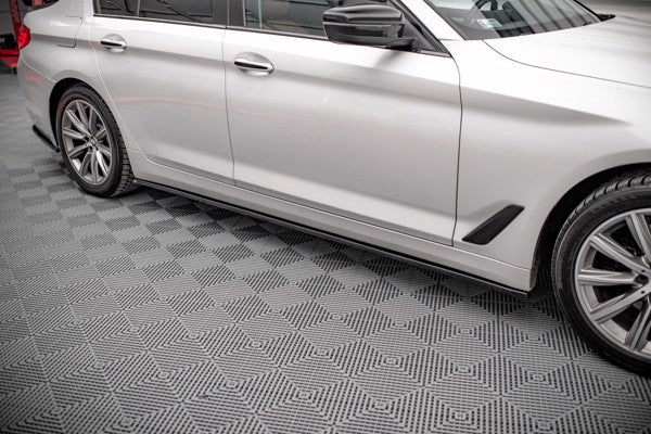 Maxton Side Skirts Diffusers BMW 5 G30 - Gloss Black