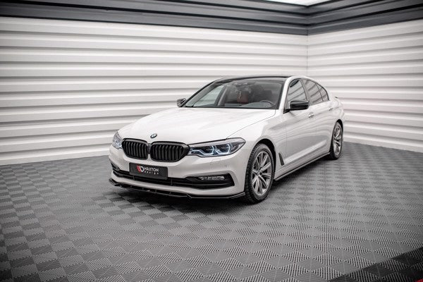 Maxton Side Skirts Diffusers BMW 5 G30 - Gloss Black