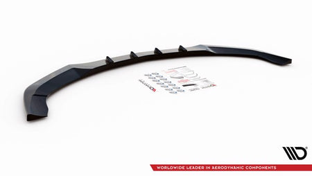 Maxton Front Splitter V.1 Mercedes-Benz E Amg-Line Sedan W212 Facelift - Gloss Black