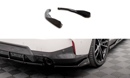 Maxton Rear Side Splitters V.1 BMW 2 Coupe M-Pack G42 - Gloss Black