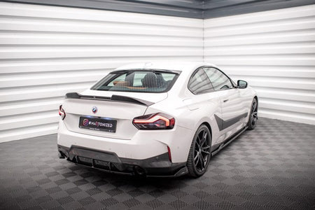 Maxton Rear Side Splitters V.1 BMW 2 Coupe M-Pack G42 - Gloss Black