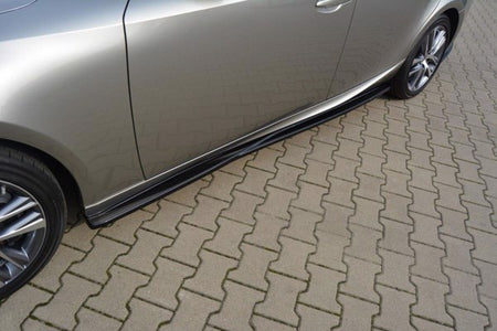Maxton Side Skirts Diffusers Lexus Is Mk3/ Mk3 Facelift  - Gloss Black