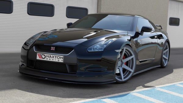 Maxton Front Splitter V.2 Nissan Gt-R Preface Coupe (R35-Series) - Gloss Black