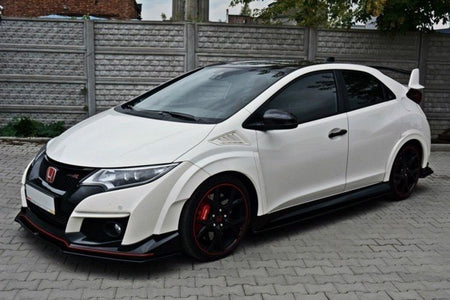 Maxton Front Splitter V.1 Honda Civic Ix Type R - Gloss Black