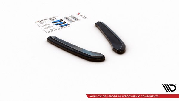Maxton Rear Side Splitters V.1 Seat Leon Cupra Mk3 Fl Sportstourer - Gloss Black