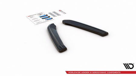 Maxton Rear Side Splitters V.1 Seat Leon Cupra Mk3 Fl Sportstourer - Gloss Black