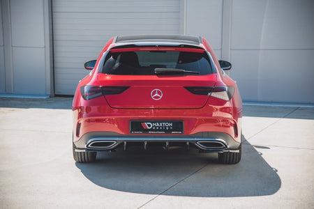 Maxton Rear Valance Mercedes-Benz Cla Shooting Brake Amg-Line X118 - Gloss Black