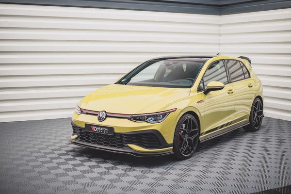 Maxton Front Splitter V.3 Volkswagen Golf 8 Gti Clubsport - Gloss Black