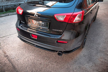 Maxton Rear Side Splitters Mistubishi Lancer Sportback Mk8 - Gloss Black