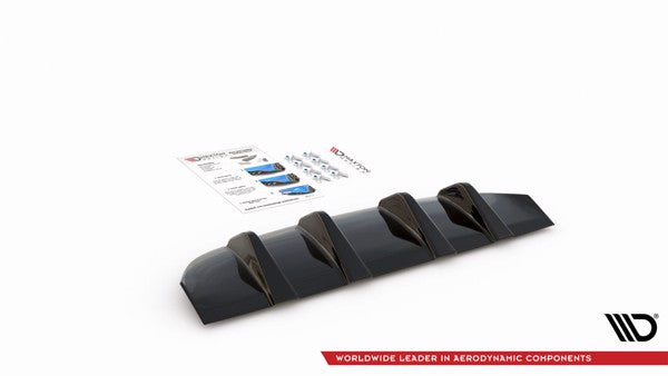 Maxton Rear Valance Mercedes-Benz Glc Coupe Amg-Line C253 Facelift - Gloss Black