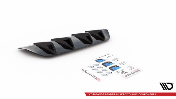 Maxton Rear Valance Mercedes-Benz Glc Coupe Amg-Line C253 Facelift - Gloss Black
