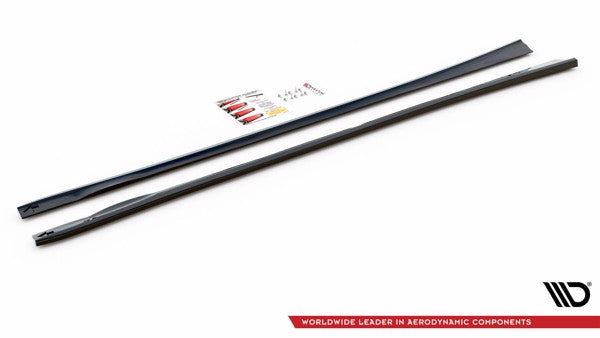 Maxton Side Skirts Diffusers Dodge Charger Rt Mk7 Facelift - Gloss Black