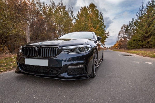 Maxton Front Splitter V.2 For BMW 5 G30/ G31 M-Pack - Gloss Black