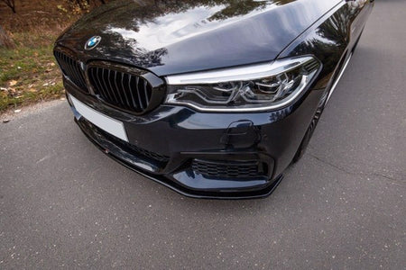 Maxton Front Splitter V.2 For BMW 5 G30/ G31 M-Pack - Gloss Black