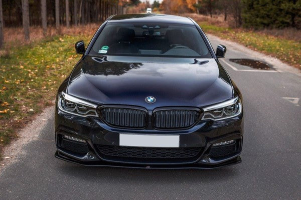Maxton Front Splitter V.2 For BMW 5 G30/ G31 M-Pack - Gloss Black